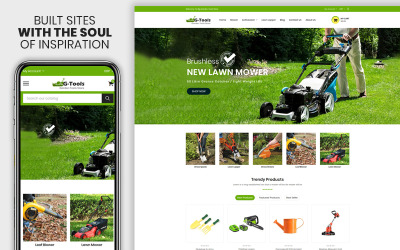 Responsywny szablon Shopify Gtools - The Plant & Tools Accessories Premium #119540