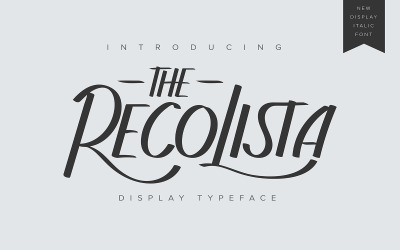 The Recolista | Відобразити шрифт шрифту