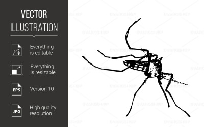 Mosquito Icon - Vector Image