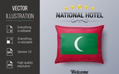 National Hotel - Vector Image