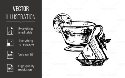 Schizzo di cibo - immagine vettoriale