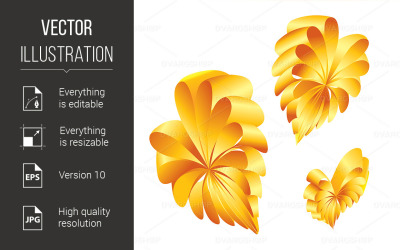 Shape of a Hearts - Vector Image