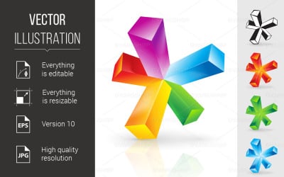 Abstraktní prvek - vektorový obrázek