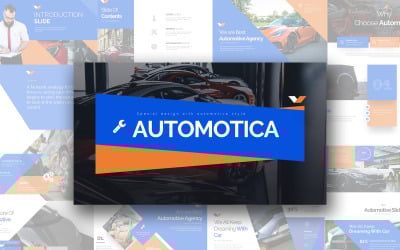 Automotica PowerPoint sablon