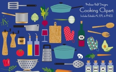 Cooking Vector Clipart - Illustration