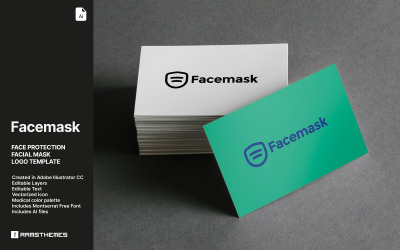 Facemask - Шаблон логотипа защиты маски для лица