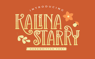 Kalina Starry | Handskrivet typsnitt