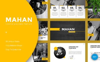 Mahan -Creative &amp;amp; Business - Keynote-sjabloon