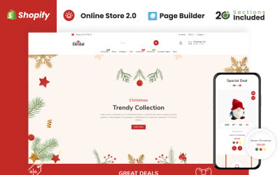 Christal Christmas Store Shopify-Thema