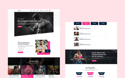 Gymx- Gym PSD-sjabloon