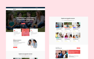 Homar- Освіта PSD шаблон