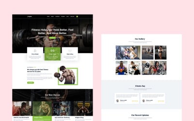 Hymt- Fitness and Gym PSD Template