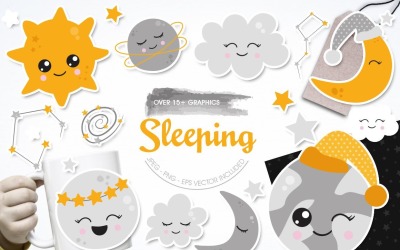 Sleeping - Vector Image