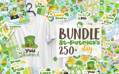 St-Patrick&amp;#39;s Day MEGA BUNDLE 80% Rabatt - Vektorbild