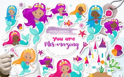 You are Mer-mazing - Vector Image