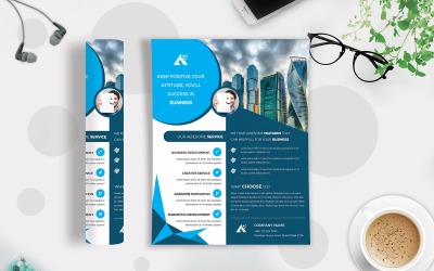 Business Flyer Vol-24 - Modèle d'identité d'entreprise