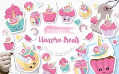 Unicorn Treats - Vector Image