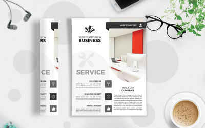Business Flyer Vol-132 - Modèle d'identité d'entreprise