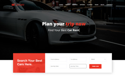 Carcare - Car Rent Service Landing Page Template
