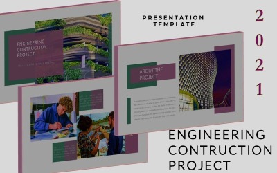 Mérnöki munka - Építési bemutató PowerPoint sablon