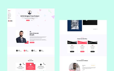 PSD шаблон резюме Aroadt_Personal CV