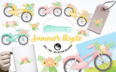 Bicycle graphics and illustrations - Vector Image