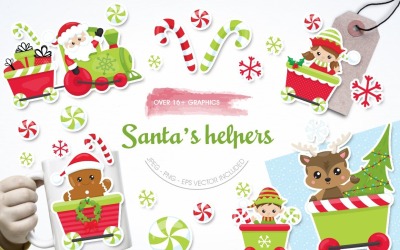 Santa&amp;#39;s Helfer - Vektorbild