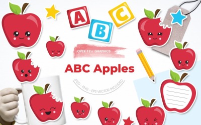 ABC Apples - Vector Image