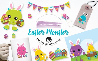 Easter graphics and illustrations - Vector Image