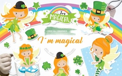 I'm Magical Fairies - Vector Image