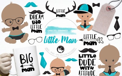 Little man graphics &amp;amp; illustrations - Vector Image