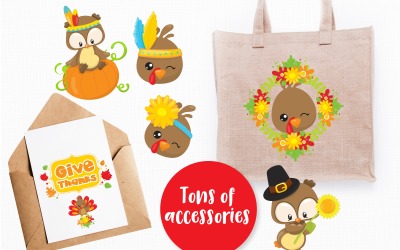 Mega Thanksgiving Bundle, 175+ - Vector Image