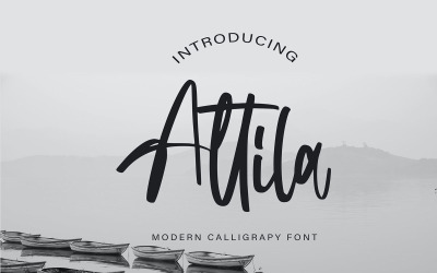 Attila | Modern Calligraphy Font