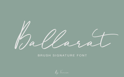 Ballarat | Pinsel Signatur Schriftart