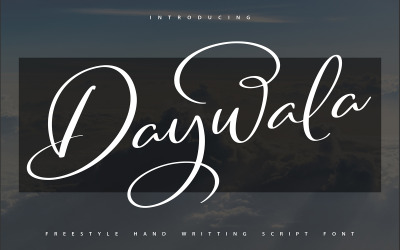 Daywala | Kurzivní písmo psané rukou