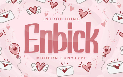 Enbick | Moderne Funtype-Schriftart