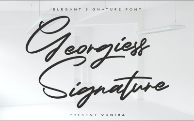 Подпись Джорджиеса | Элегантный фирменный шрифт