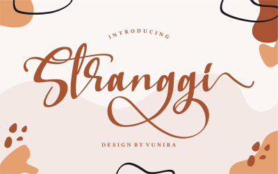 Stranggi | A Stylish Handwritten Font