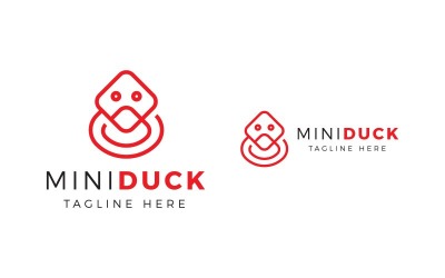 Minimal Duck Premium Logo Template