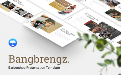 Bangbrengz - Barbershop Presentation - Keynote-sjabloon