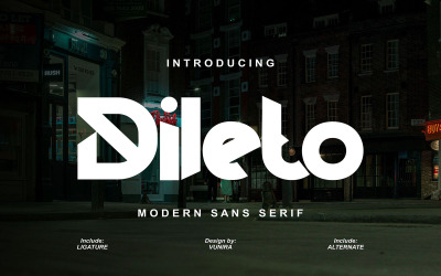 Dileto | Modern Sans Serif字体