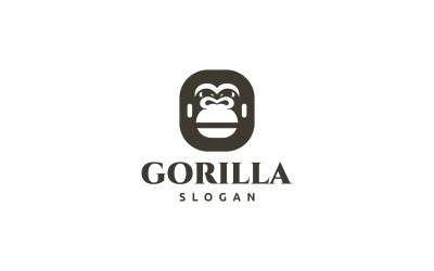 Gorilla logotyp mall