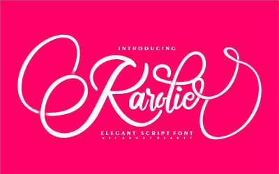 Karolie | Elegant kursivt teckensnitt