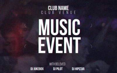 Music Event After Effects Template