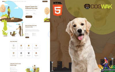 Responsive Dog Wak - Dog Walking Açılış Sayfası #121042