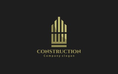 Шаблон логотипа строительства