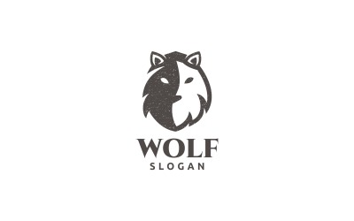 Wolf logotyp mall