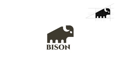 Bison logotyp mall