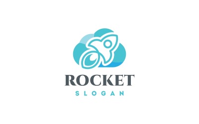 Rocket Cloud Logo Template