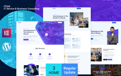 ITHUB - IT Service and Business Consulting Tema WordPress №121463